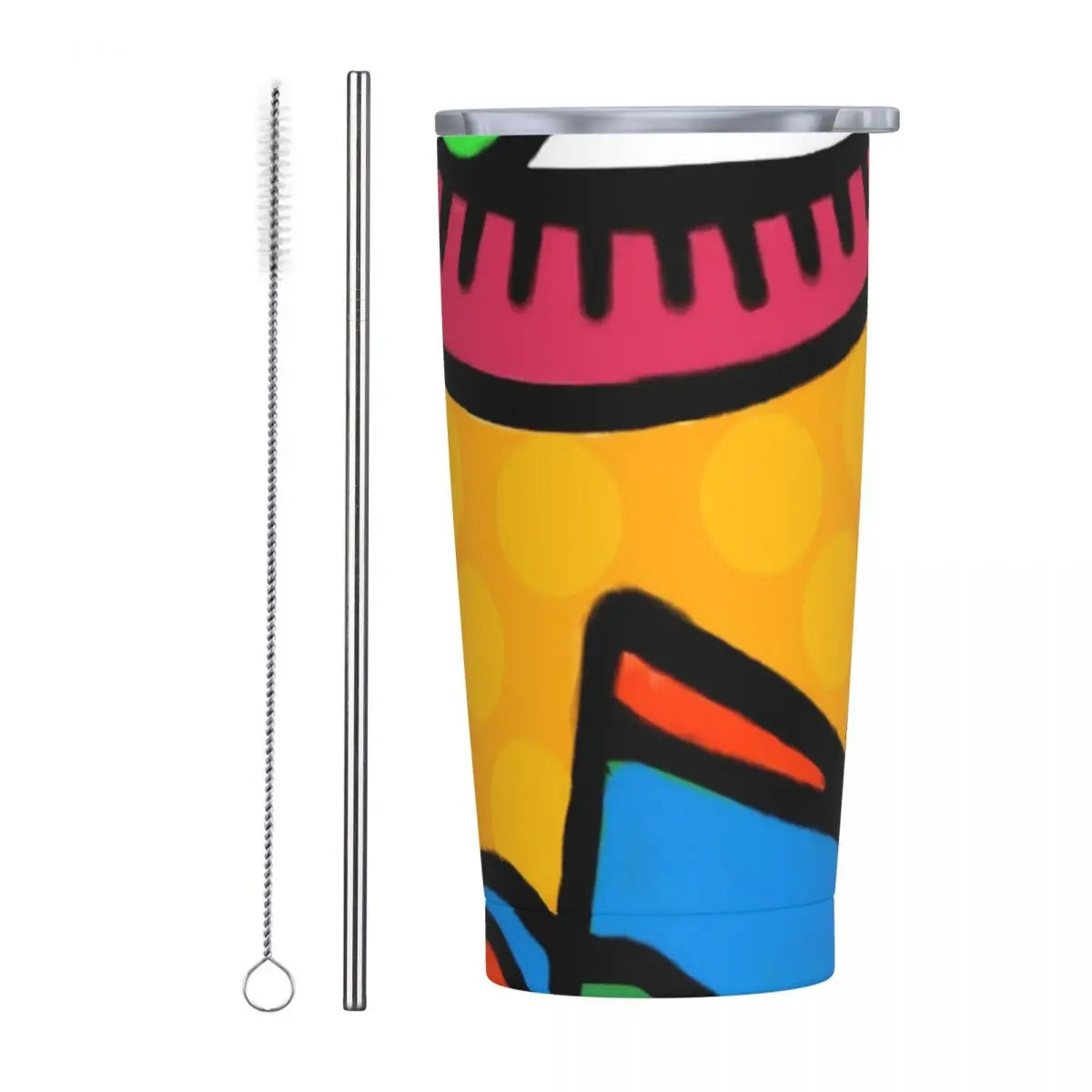 Ladies Print Tumbler Jamaican Woman Art Cold and Hot Water Bottle Keep Heat Stainless Steel Thermal Cups Custom Camping Mugs Cup