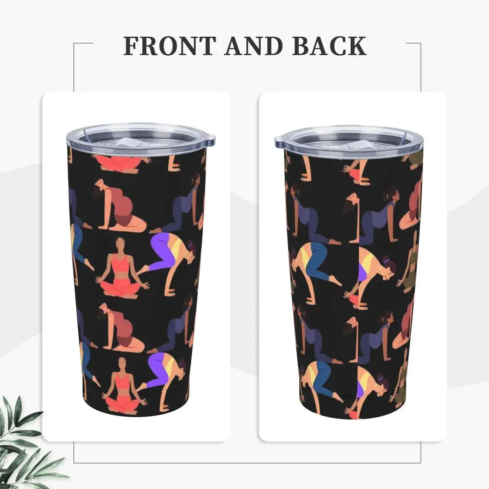 Ladies Print Tumbler Jamaican Woman Art Cold and Hot Water Bottle Keep Heat Stainless Steel Thermal Cups Custom Camping Mugs Cup