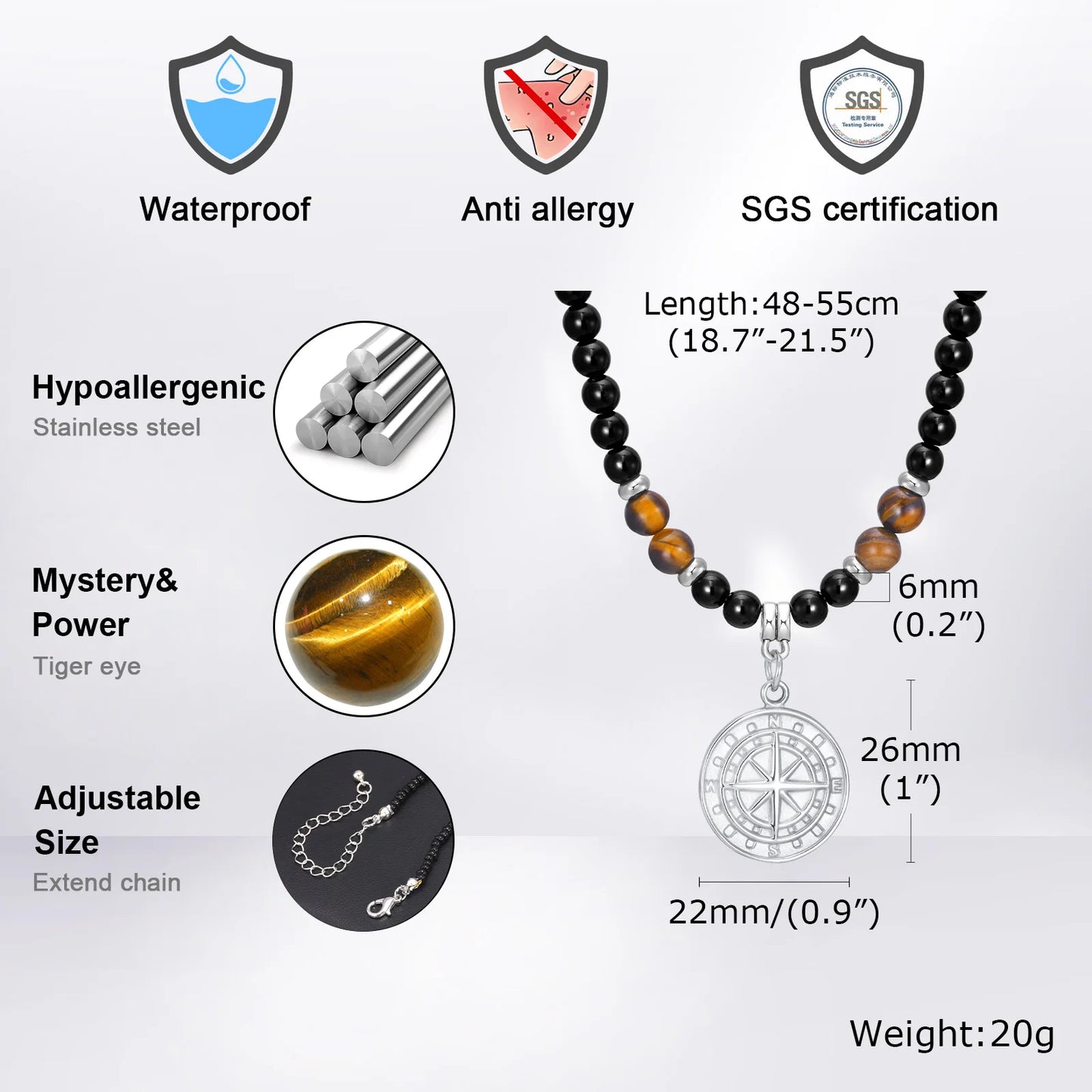 TIBETAN BUDDHIST PHURBA KILAYA THE MAGIC DAGGER WITHTIGER’S EYE LAVA STONE NECKLACE FOR MEN JEWELRY