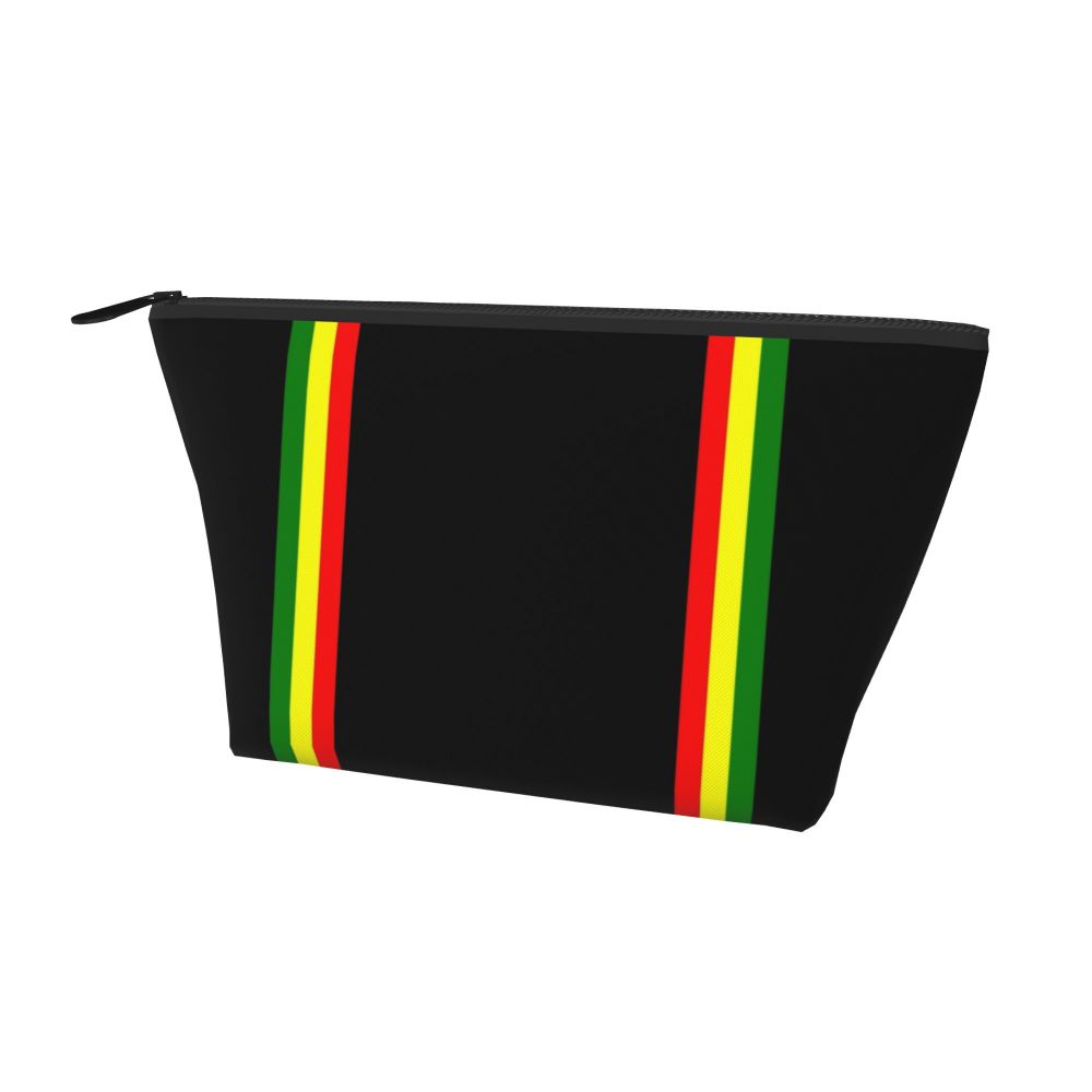 Rasta Reggae Lion Sunglass Makeup Bag Travel Cosmetic Organizer Jamaican Jamaica Pride Rastafarian Lover Storage Toiletry Bags