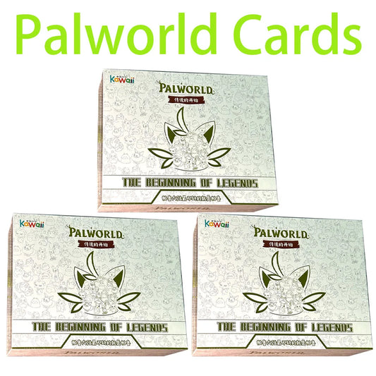 Wholesale Of 3 Boxes Kawaii Palworld Cards Cute Anime Collection Card Blind Box Card Children's Toy Gifts Rare SSP Crystal Card