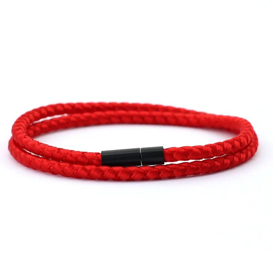 2024 New Simple Style Keel Rope Bracelet For Men Bilayer Wrap Braslet Bangle Homme Nautical Braclet Gifts For Him Pulseria Joias