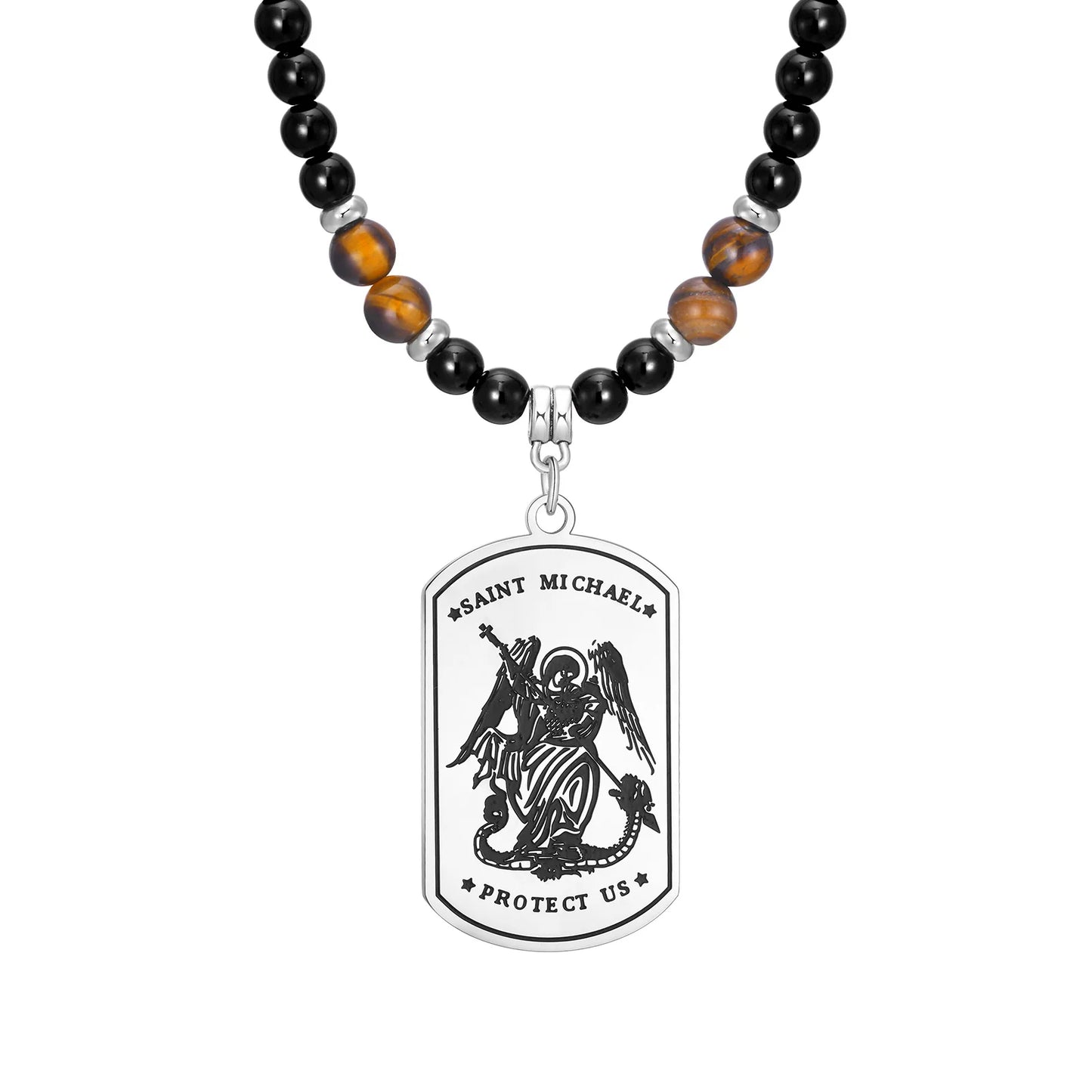 TIBETAN BUDDHIST PHURBA KILAYA THE MAGIC DAGGER WITHTIGER’S EYE LAVA STONE NECKLACE FOR MEN JEWELRY