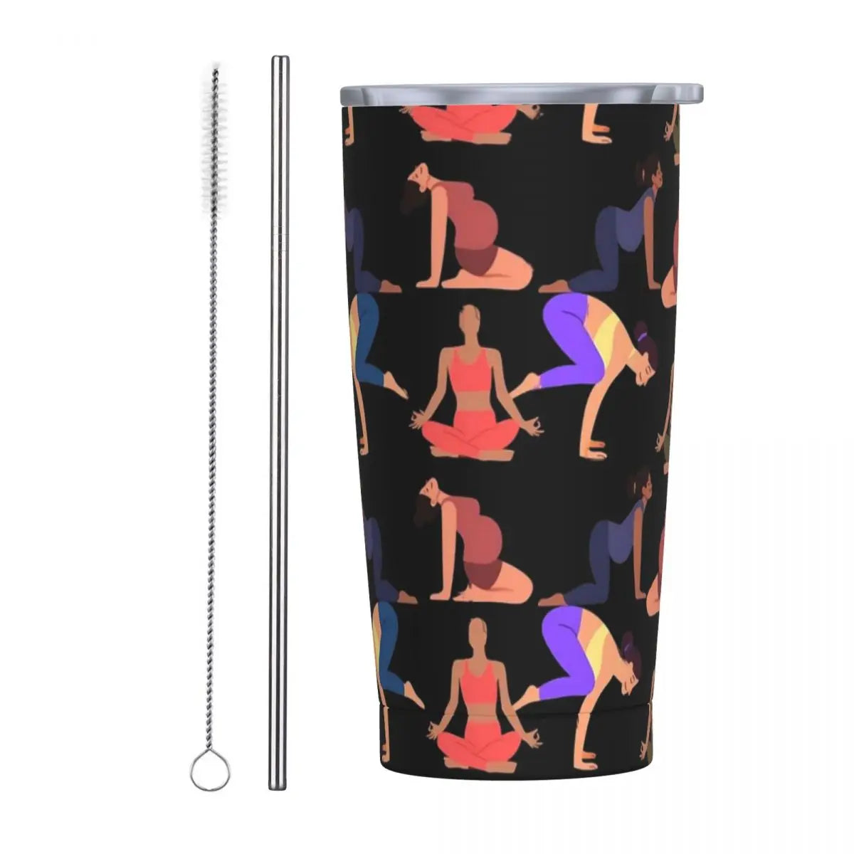 Ladies Print Tumbler Jamaican Woman Art Cold and Hot Water Bottle Keep Heat Stainless Steel Thermal Cups Custom Camping Mugs Cup